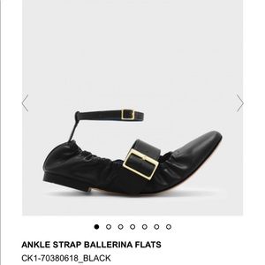 ANKLE STRAP BALLERINA FLATS NIB by Charles Keith